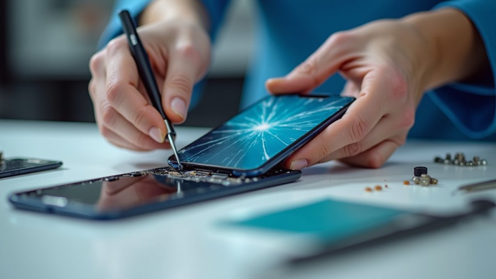ostrożna wymiana ekranu iPhone 6