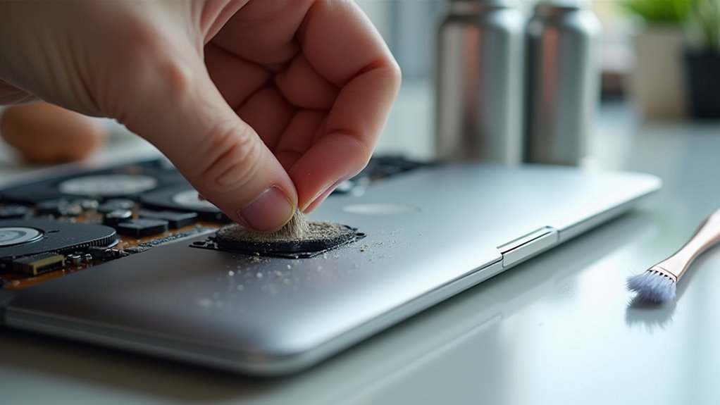 czyszczenie wnętrza MacBooka krok po kroku