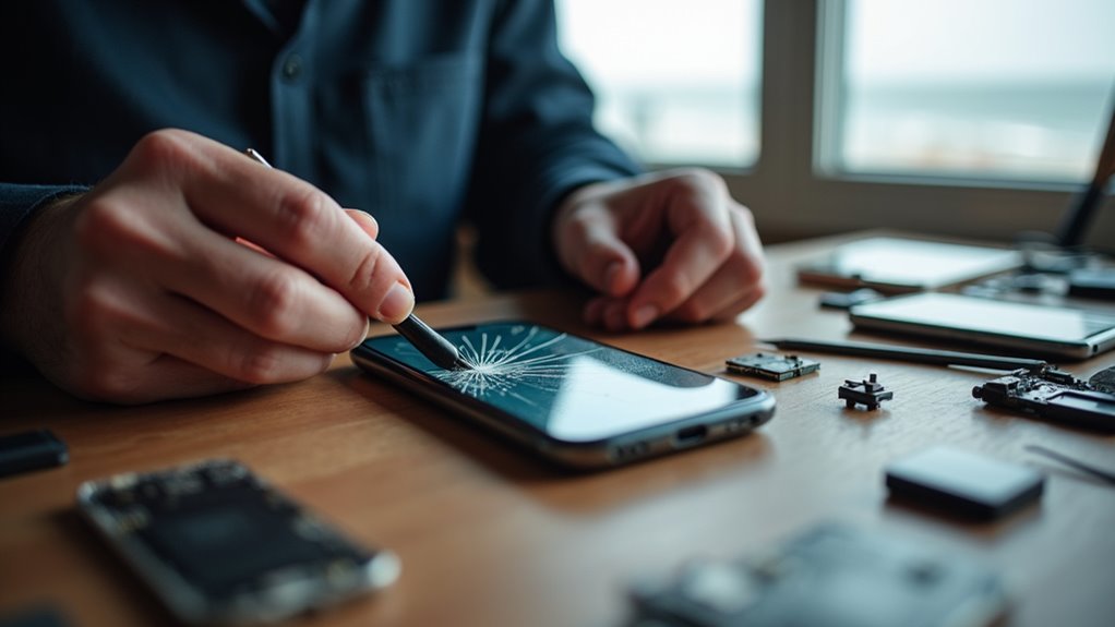 szczegóły procesu naprawy iPhone'a