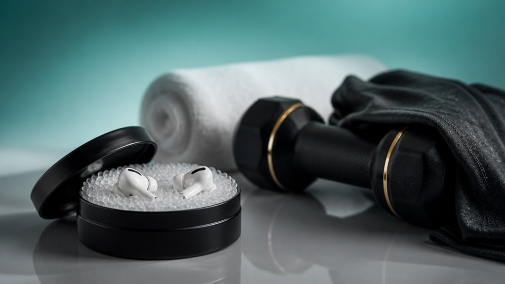 suszenie airpods sprężonym powietrzem pielęgnacja