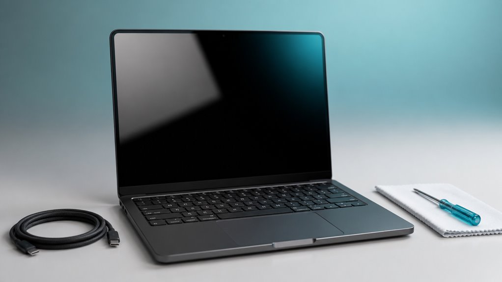 czarny ekran śmierci na MacBooku naprawa