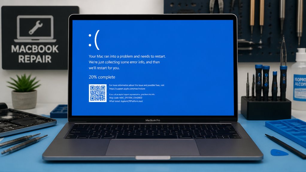 przewodnik naprawy niebieskiego ekranu śmierci MacBook