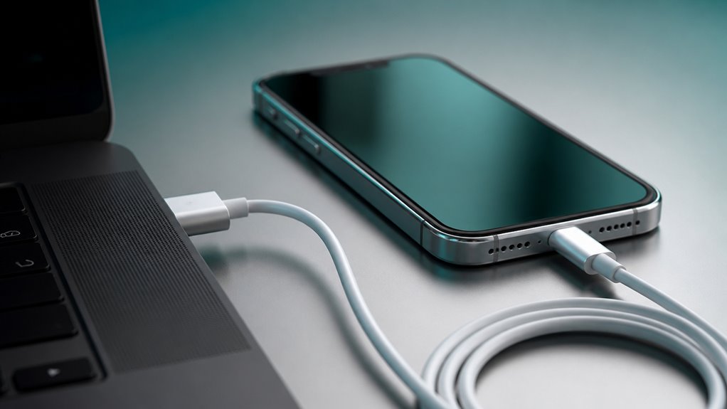 sprawdź dokładnie kabel USB i port