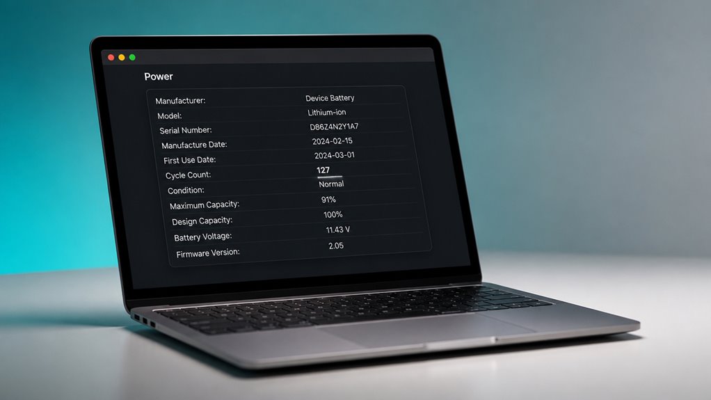 sprawdzanie liczby cykli baterii MacBooka