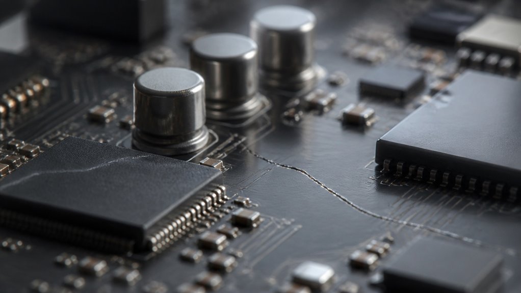 mikropęknięcie ukryte na ścieżkach PCB