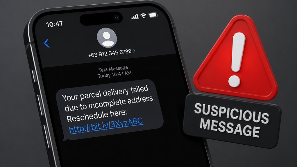 podejrzane ostrzeżenie o linku w SMS-ie od Apple