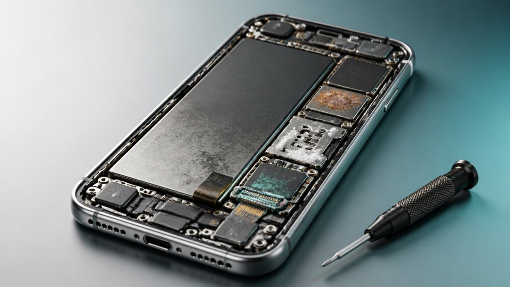 wykrywanie korozji spowodowanej zalaniem w iPhone
