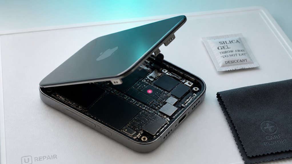 dlaczego szybko przywracać zalane urządzenia Apple